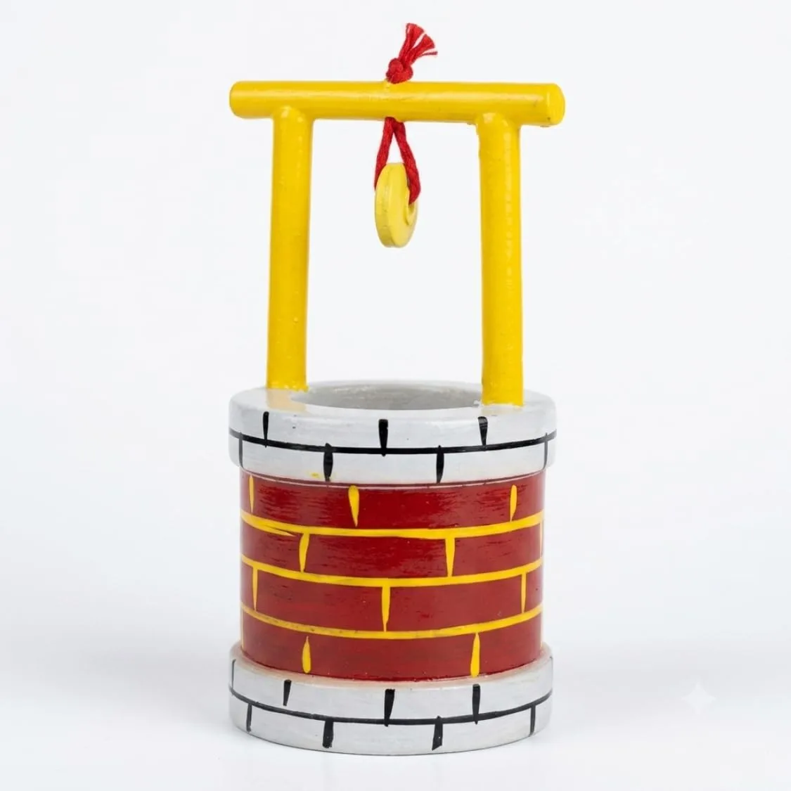 Wooden Well Showpiece - Handcrafted Decorative Gift Article, Unique Design, Color May Vary, Ideal for Home Décor, Collectibles, and Special Occasions, Perfect Handicraft for Gifting