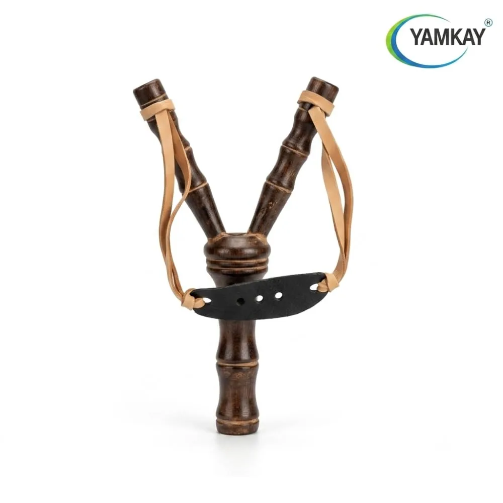 Wooden Slingshot Catapult Toy for Kids, Traditional Wooden Target Practice Toy, Handheld Skill-Based Outdoor Play Toy for Boys and Girls, Fun Interactive Classic Game for Home and Garden