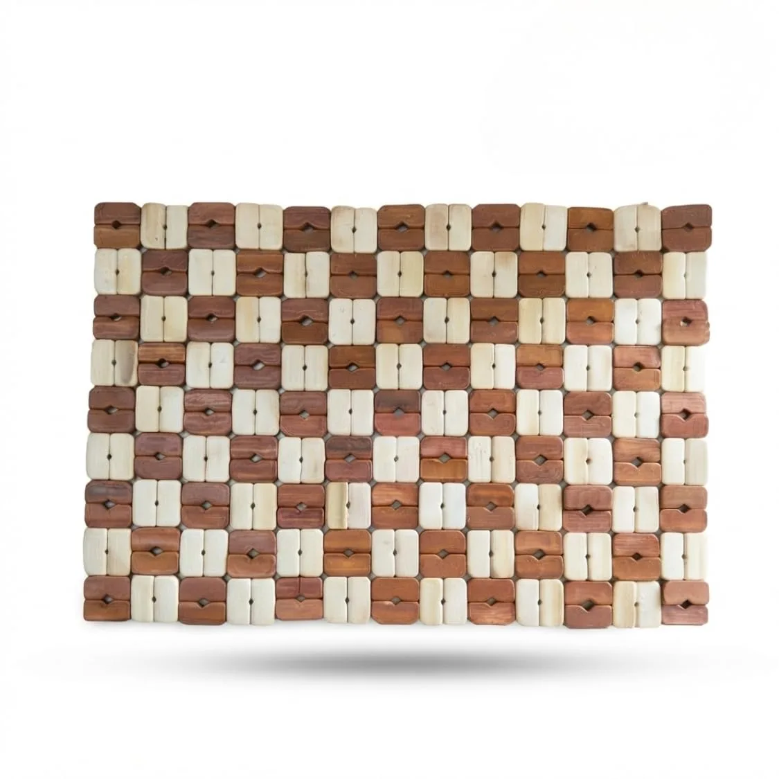 Bamboo Rectangular Dining Table Placemat | Heat Insulation Table Pad | Stylish and Functional for Dining, Kitchen, Outdoor | Non-Slip | Protects Tables from Heat, Spills & Stains Pack of 1