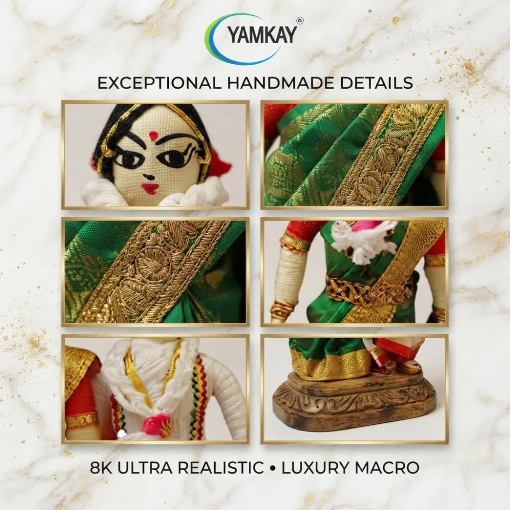 Traditional Indian Married Bride & Groom Toy Set – Ideal for Home Decor, Wedding Decoration, and Kids Toys, Bride & Groom Set, Cultural Indian Wedding Gift, Perfect for Festivals, Pack of 1