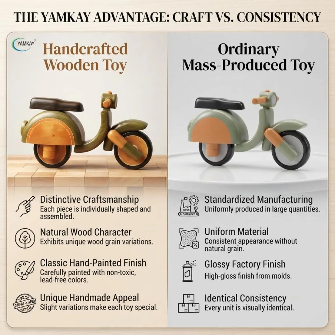 Kids Scooter Toy for Boys and Girls, Colorful Mini Scooter Ride-On Toy with Easy-to-Handle Design, Fun Pretend Play Vehicle for Toddlers and Young Children, Indoor & Outdoor Play