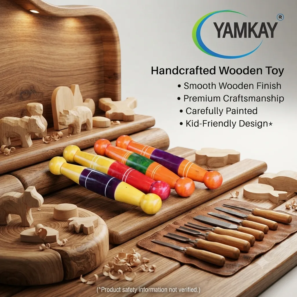 Baby Teether Toy for Infants 3+ Months set of 4,color may vary, Safe Wooden Teething Toy for Babies, Smooth Natural Wood Baby Chew Toy, Lightweight Easy-Grip Design for Little Hands, Sensory Play Toy