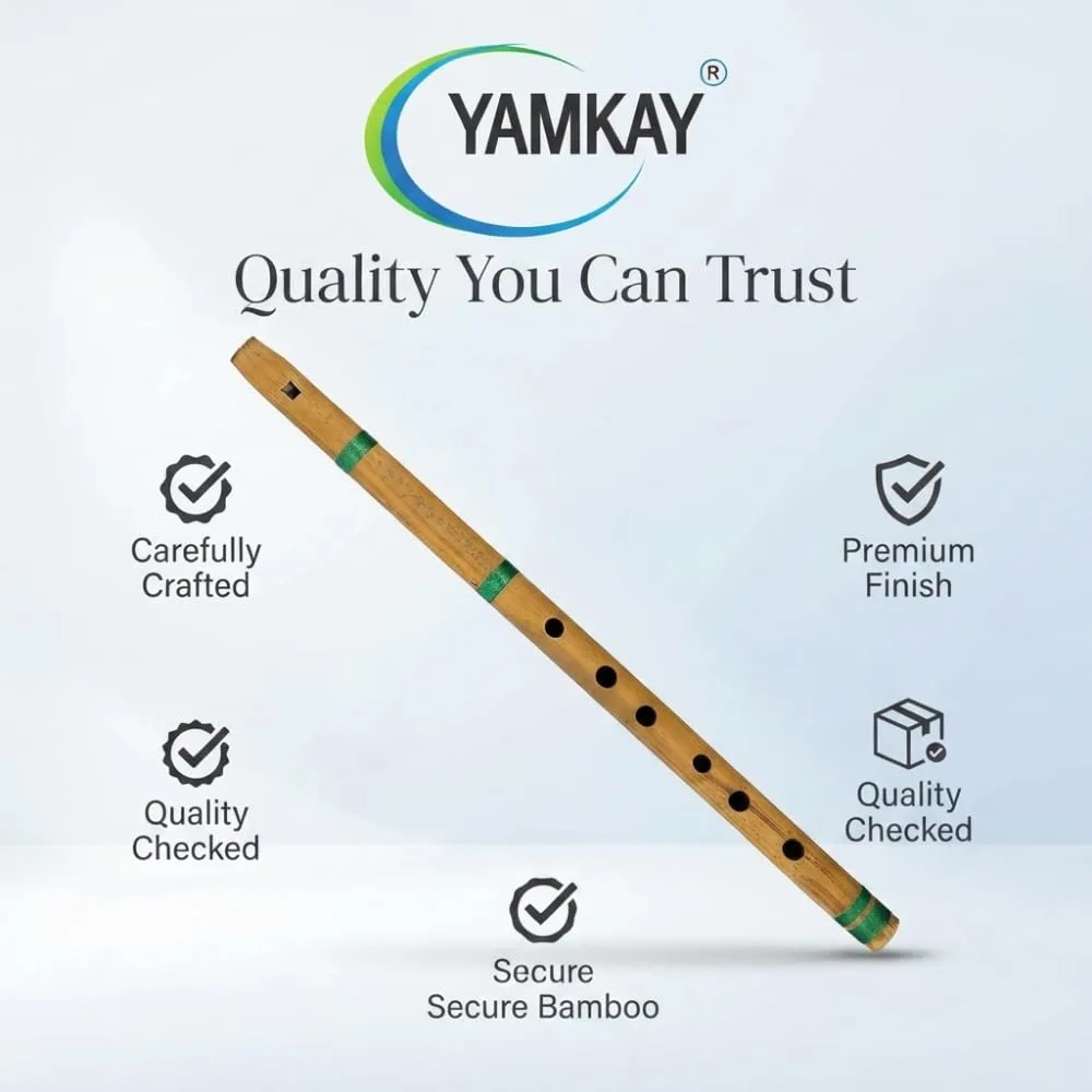 Bamboo Flute for Beginners – Kids Musical Instrument | Easy-to-Play Wooden Flute for Children | Natural Sound & Lightweight Design