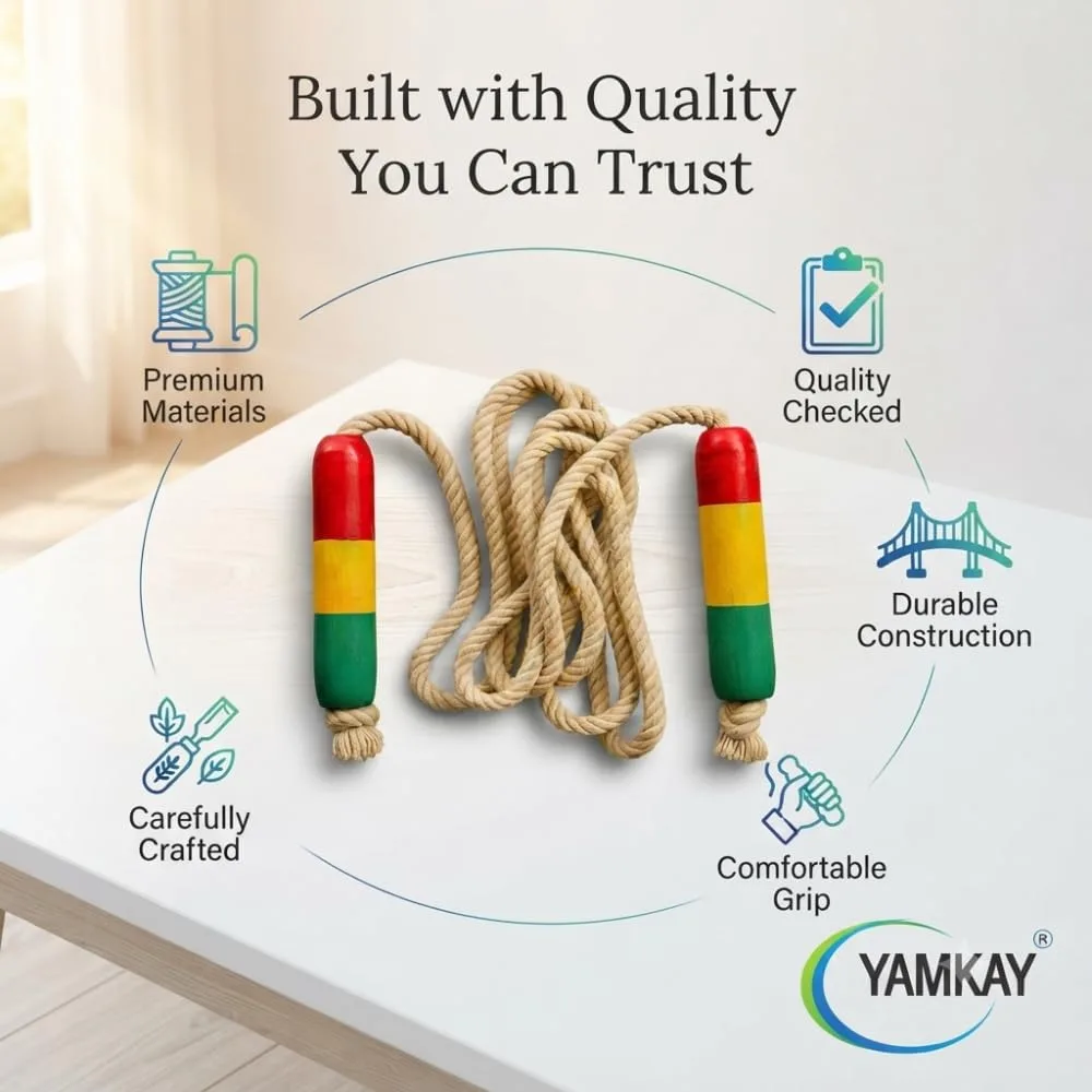 Skipping Rope for Kids & Adults, Adjustable Jump Rope with Comfortable Handles, Lightweight Exercise Rope for Indoor & Outdoor Fitness, Cardio Training, Fun Play, Agility & Coordination