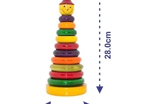 Wooden Toddler Toy Collection Non Toxic Wooden Stacking Rings Toy for Kids