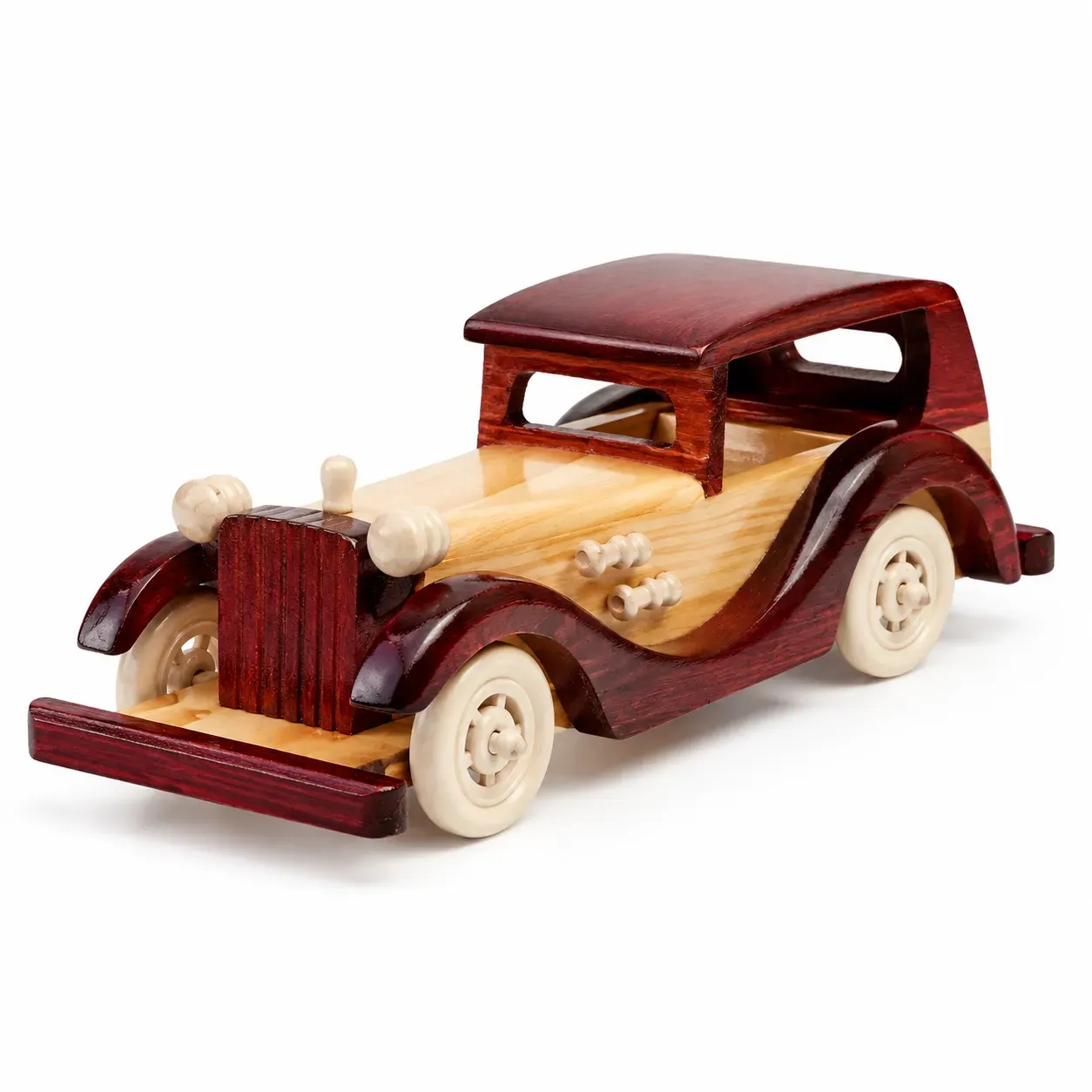 Yamkay Wooden Vintage Classic Vehicle Car Retro Car Model Home Decoration